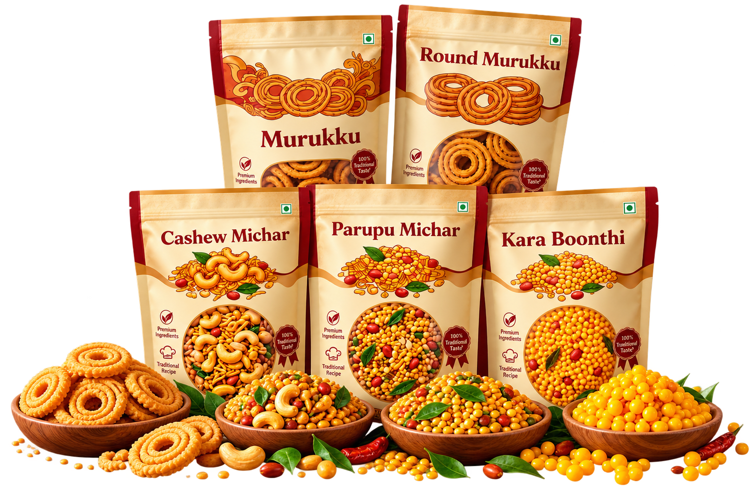 Traditional snacks and savouries 1